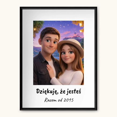 Obraz rodzinny ze zdjęcia