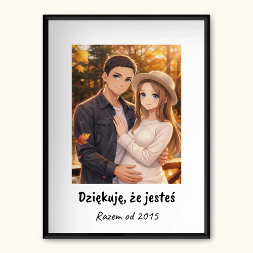 Portret w stylu anime