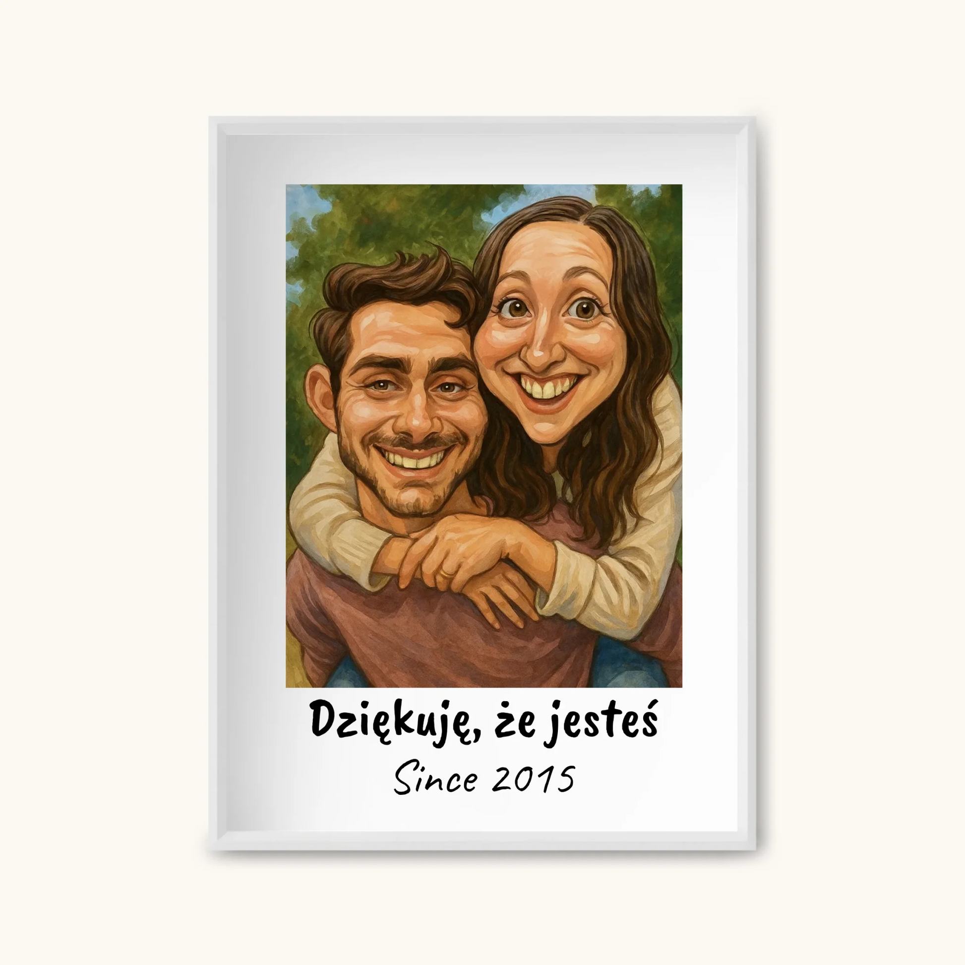 TAPANDA.PL RAMKA A4 GŁOWNE ZDJĘCIE BIAŁA CIENKA RAMKA