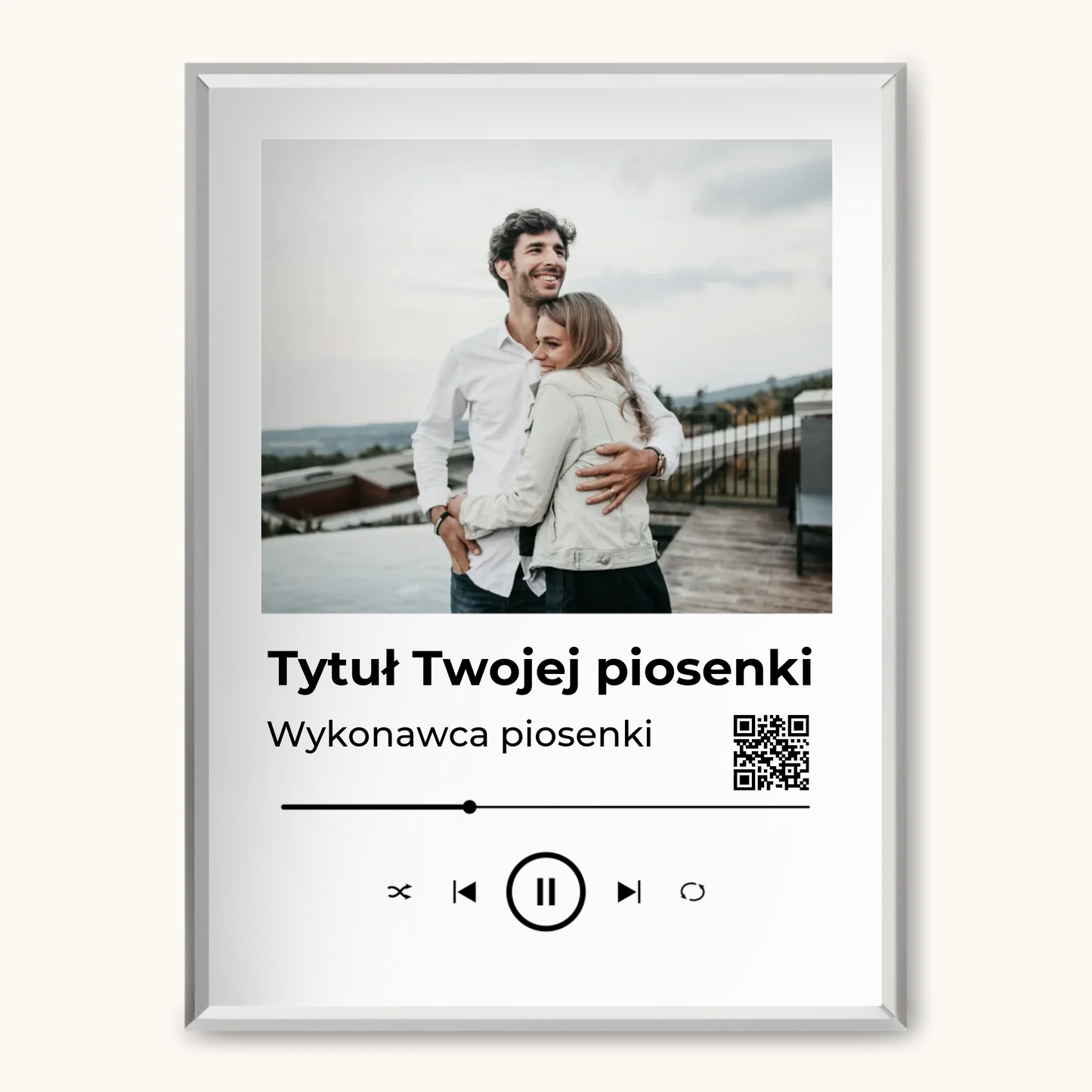 TAPANDA.PL RAMKA A3 GŁOWNE ZDJĘCIE SREBRNA CIENKA RAMKA