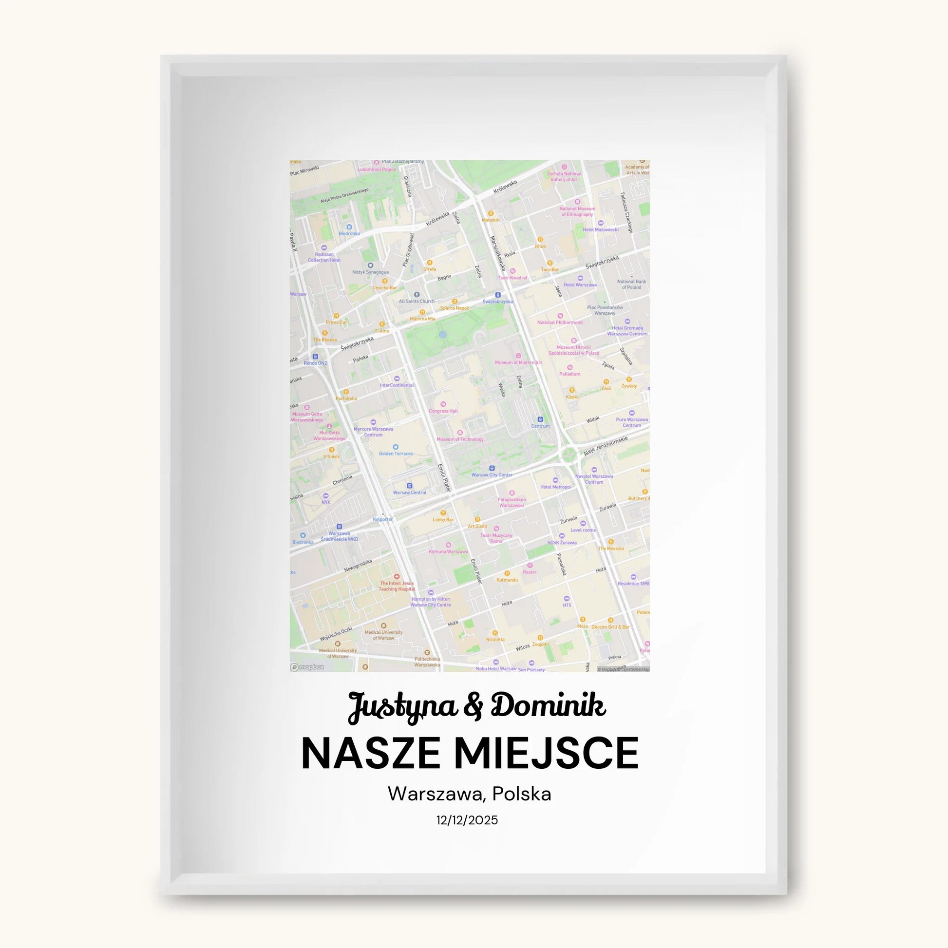 TAPANDA.PL RAMKA A3 GŁOWNE ZDJĘCIE BIAŁA CIENKA RAMKA