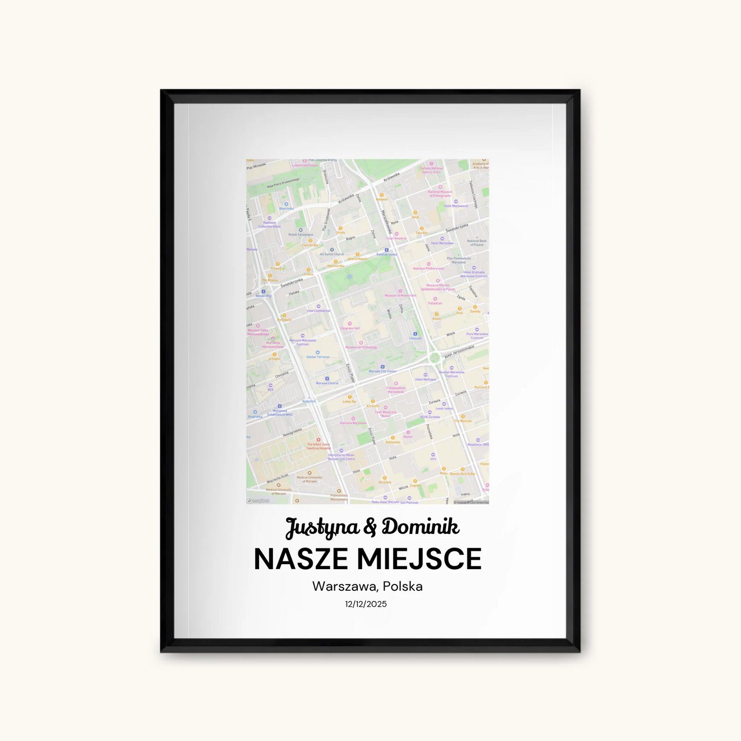 TAPANDA.PL RAMKA A4 GŁOWNE ZDJĘCIE CZARNA CIENKA RAMKA