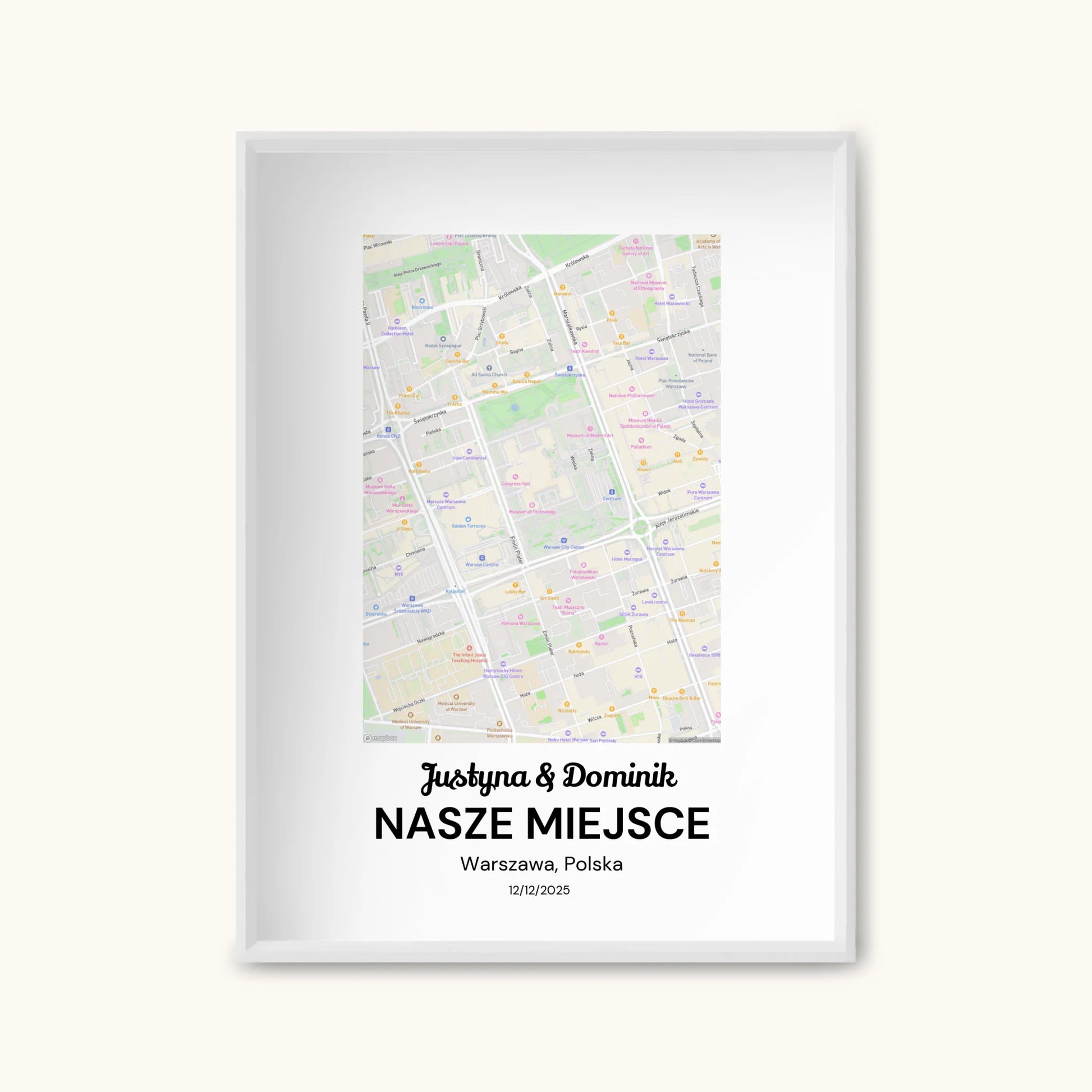 TAPANDA.PL RAMKA A4 GŁOWNE ZDJĘCIE BIAŁA CIENKA RAMKA