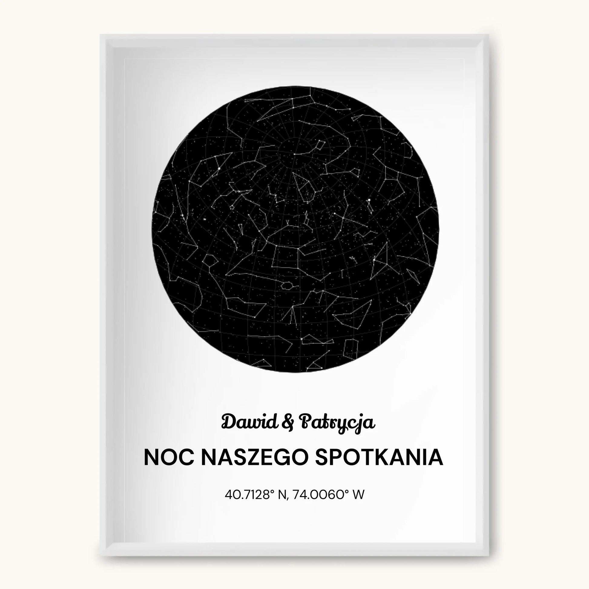 TAPANDA.PL RAMKA A3 GŁOWNE ZDJĘCIE BIAŁA CIENKA RAMKA