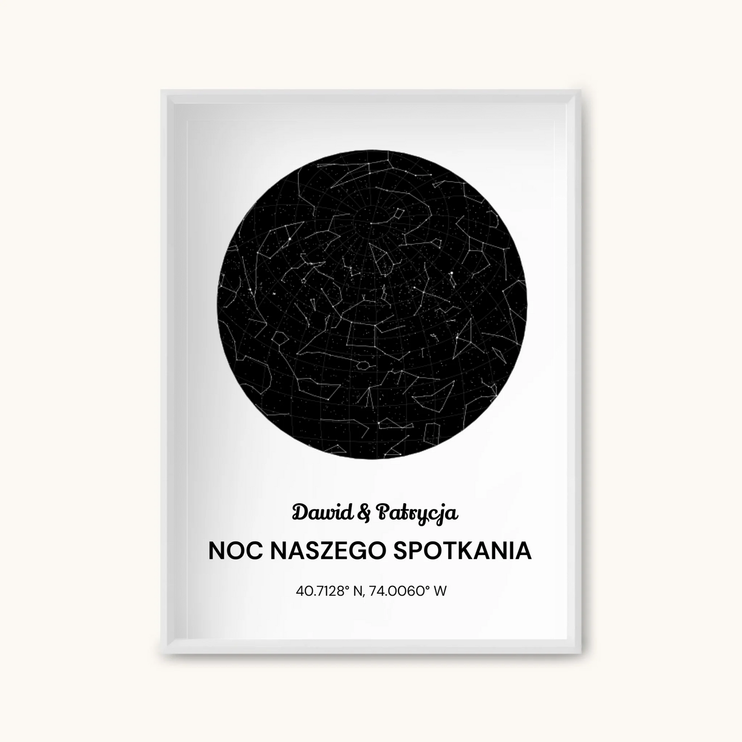 TAPANDA.PL RAMKA A4 GŁOWNE ZDJĘCIE BIAŁA CIENKA RAMKA