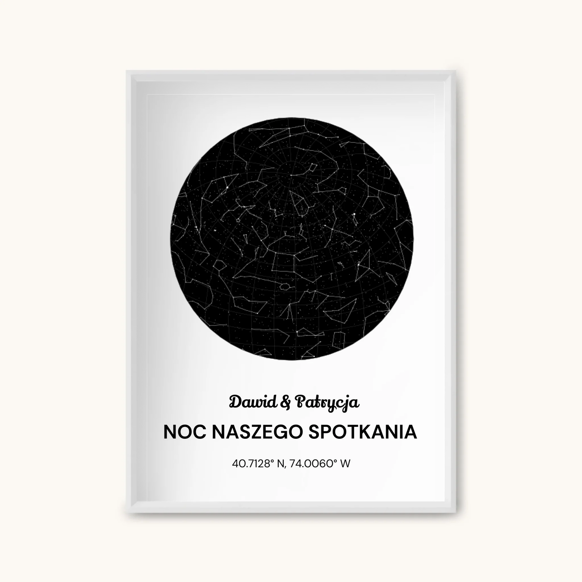 TAPANDA.PL RAMKA A4 GŁOWNE ZDJĘCIE BIAŁA CIENKA RAMKA