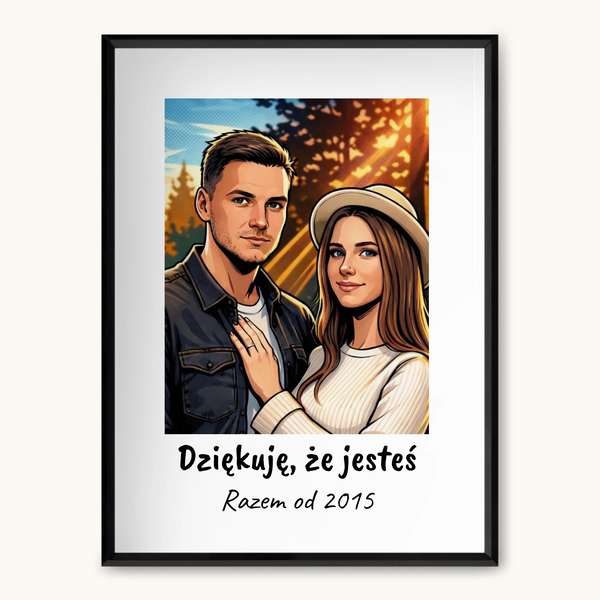 TAPANDA.PL RAMKA A3 GŁOWNE ZDJĘCIE CZARNA CIENKA RAMKA