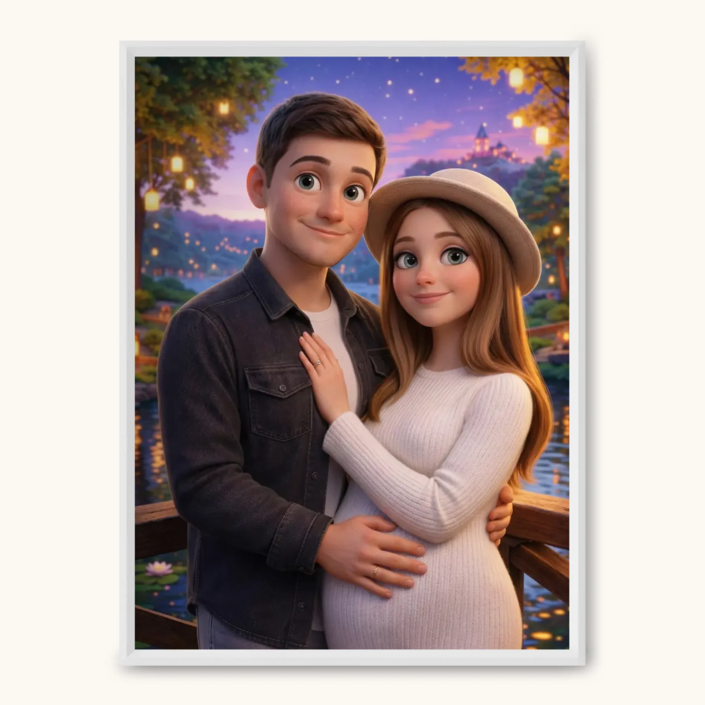 TAPANDA.PL RAMKA A3 GŁOWNE ZDJĘCIE BIAŁA CIENKA RAMKA