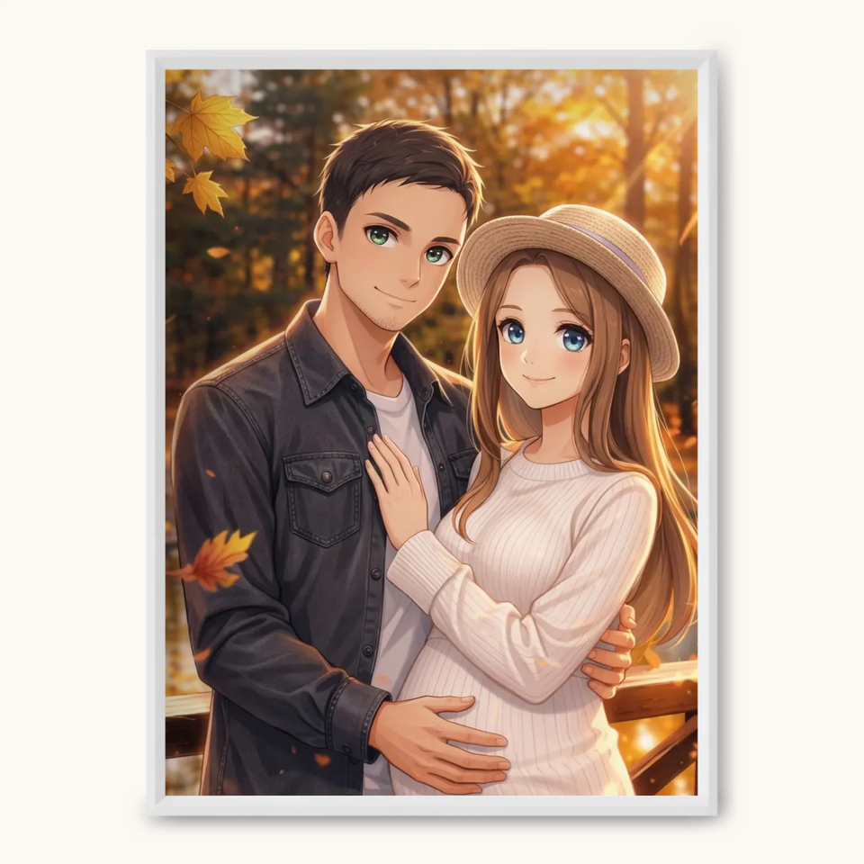 ANIME Obraz AI z ramką