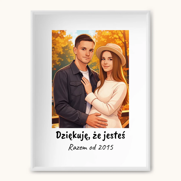 TAPANDA.PL RAMKA A3 GŁOWNE ZDJĘCIE BIAŁA CIENKA RAMKA