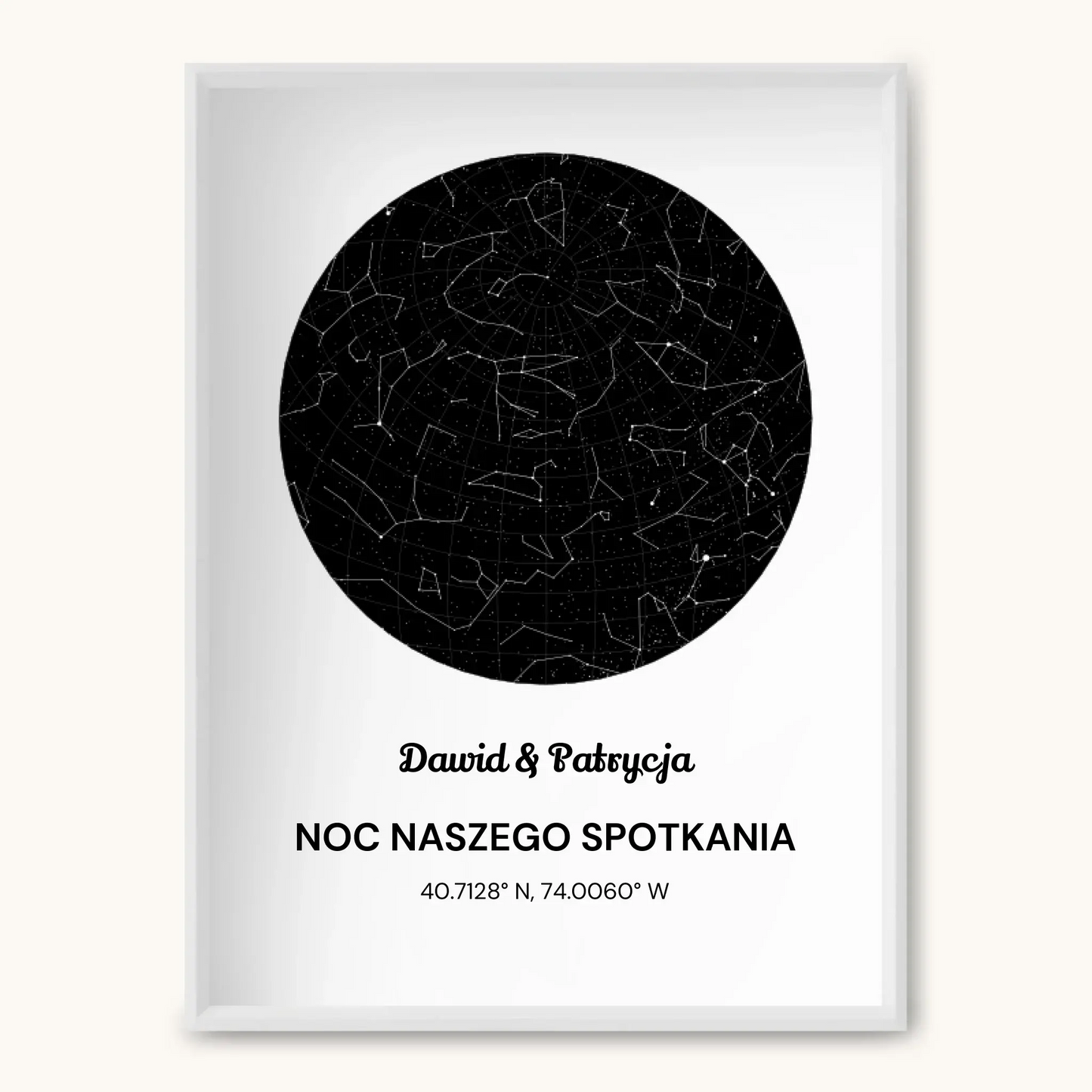 MAPA GWIAZD — personalizowany obraz AI ze zdjęcia w ramce, TaPanda.pl (zdjęcie 3)