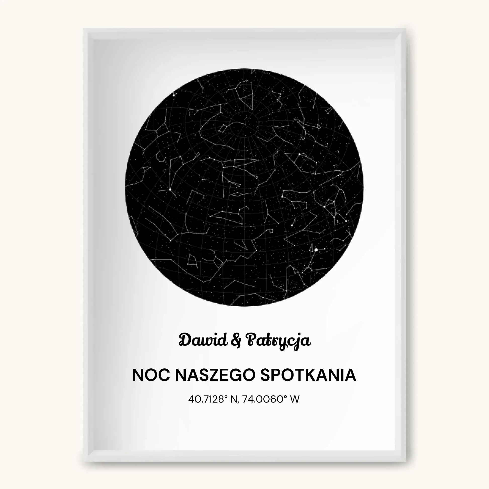 MAPA GWIAZD — personalizowany obraz AI ze zdjęcia w ramce, TaPanda.pl (zdjęcie 3)