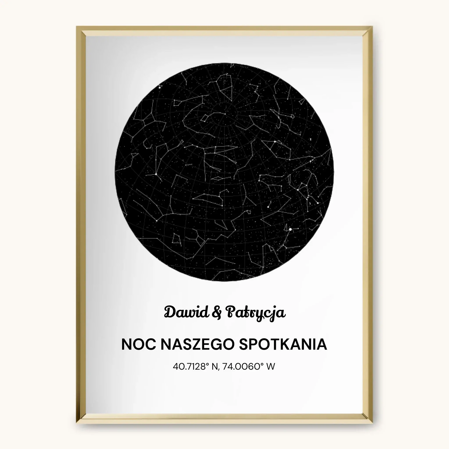 MAPA GWIAZD — personalizowany obraz AI ze zdjęcia w ramce, TaPanda.pl (zdjęcie 4)