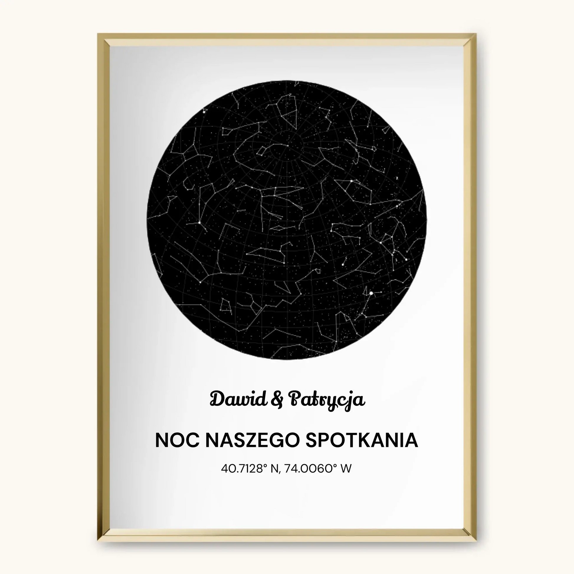 MAPA GWIAZD — personalizowany obraz AI ze zdjęcia w ramce, TaPanda.pl (zdjęcie 4)