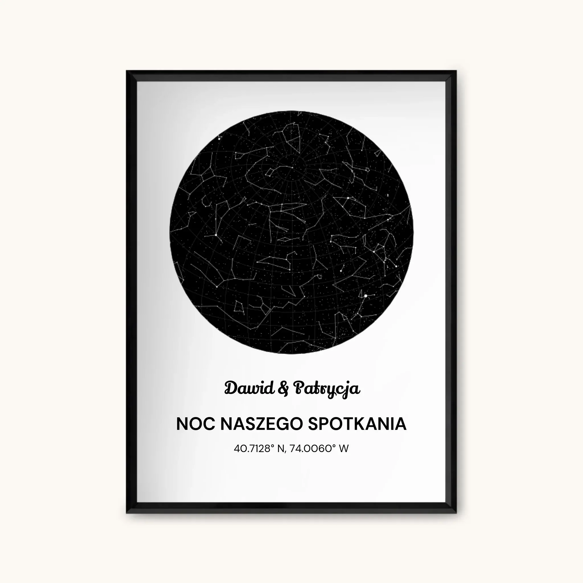 MAPA GWIAZD — personalizowany obraz AI ze zdjęcia w ramce, TaPanda.pl (zdjęcie 6)