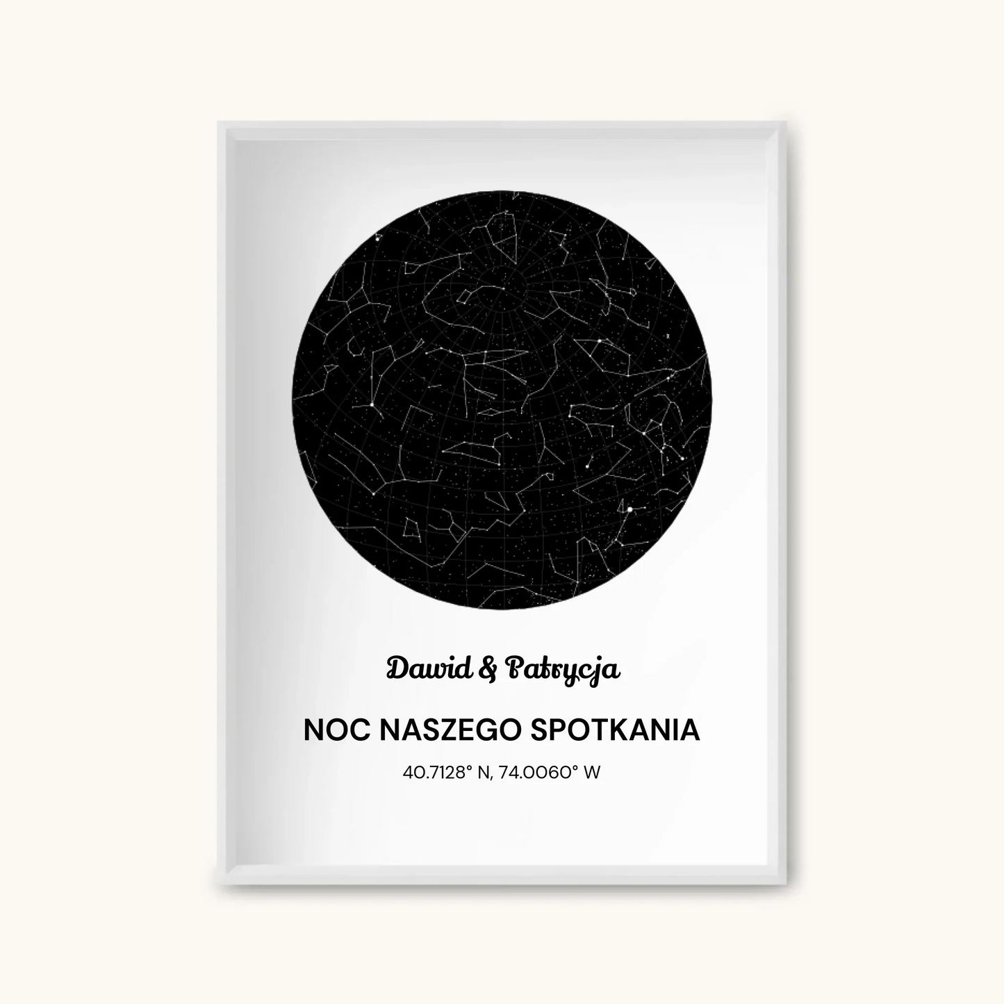 MAPA GWIAZD — personalizowany obraz AI ze zdjęcia w ramce, TaPanda.pl (zdjęcie 7)