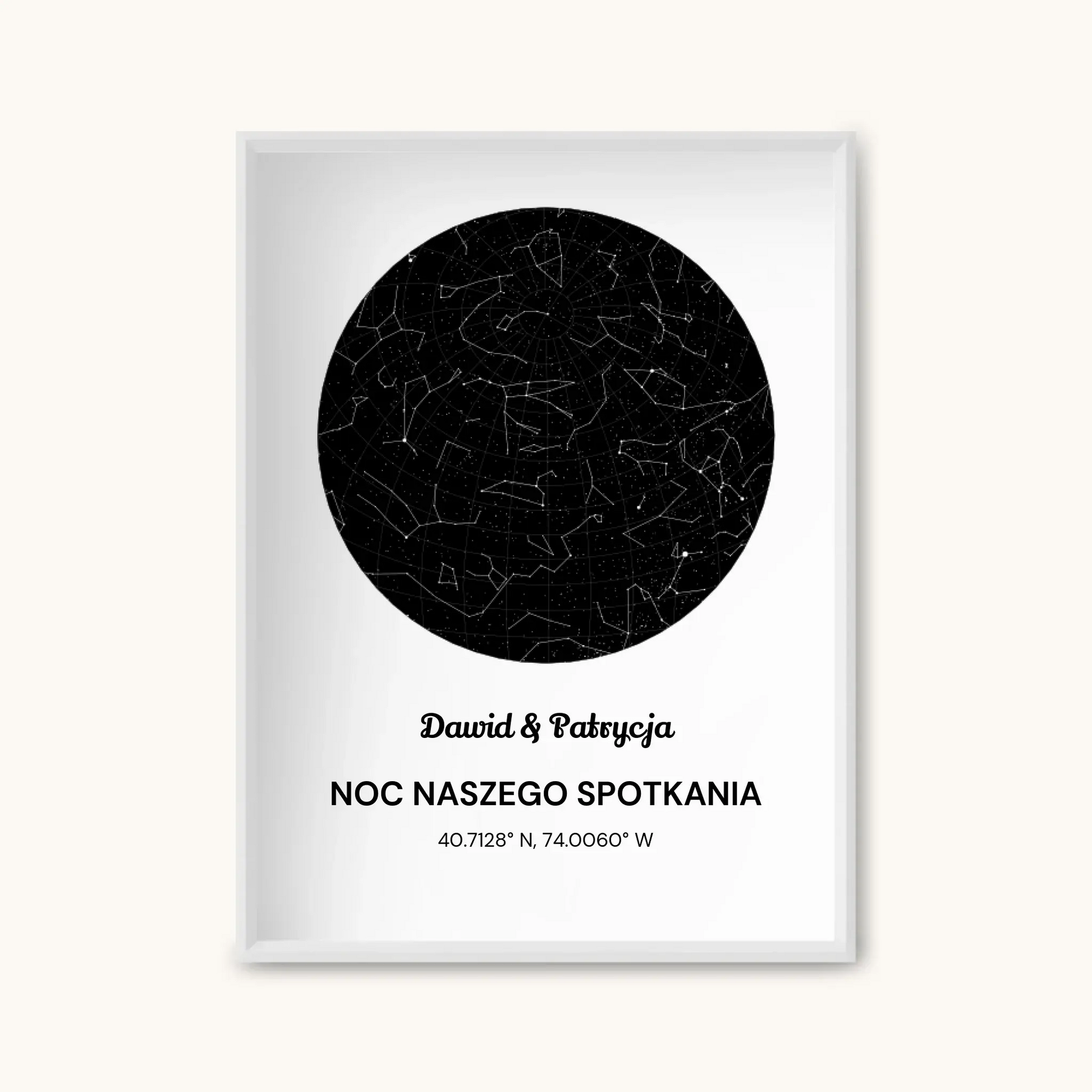 MAPA GWIAZD — personalizowany obraz AI ze zdjęcia w ramce, TaPanda.pl (zdjęcie 7)