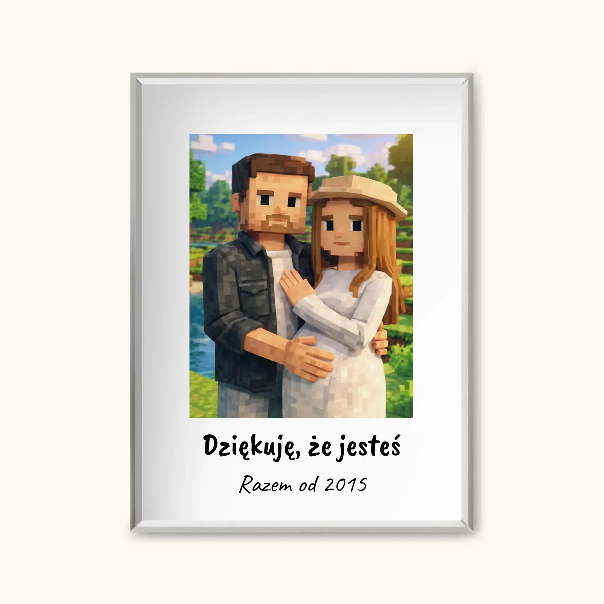 PIKSEL Z PODPISEM — personalizowany obraz AI ze zdjęcia w ramce, TaPanda.pl (zdjęcie 9)