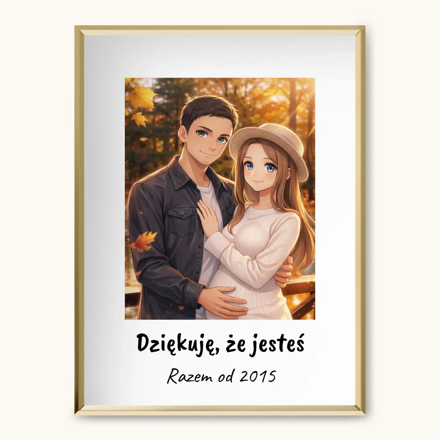 ANIME Z PODPISEM — personalizowany obraz AI ze zdjęcia w ramce, TaPanda.pl (zdjęcie 4)