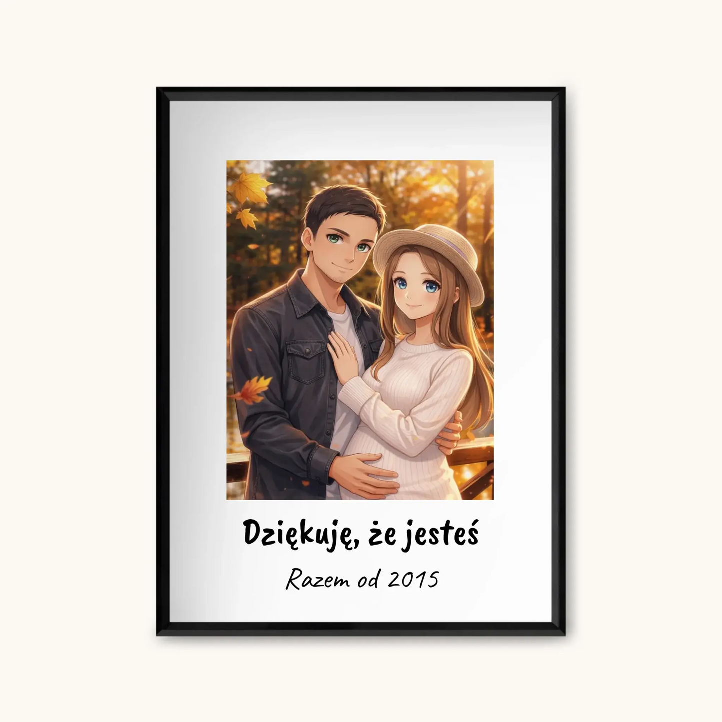 ANIME Z PODPISEM — personalizowany obraz AI ze zdjęcia w ramce, TaPanda.pl (zdjęcie 6)