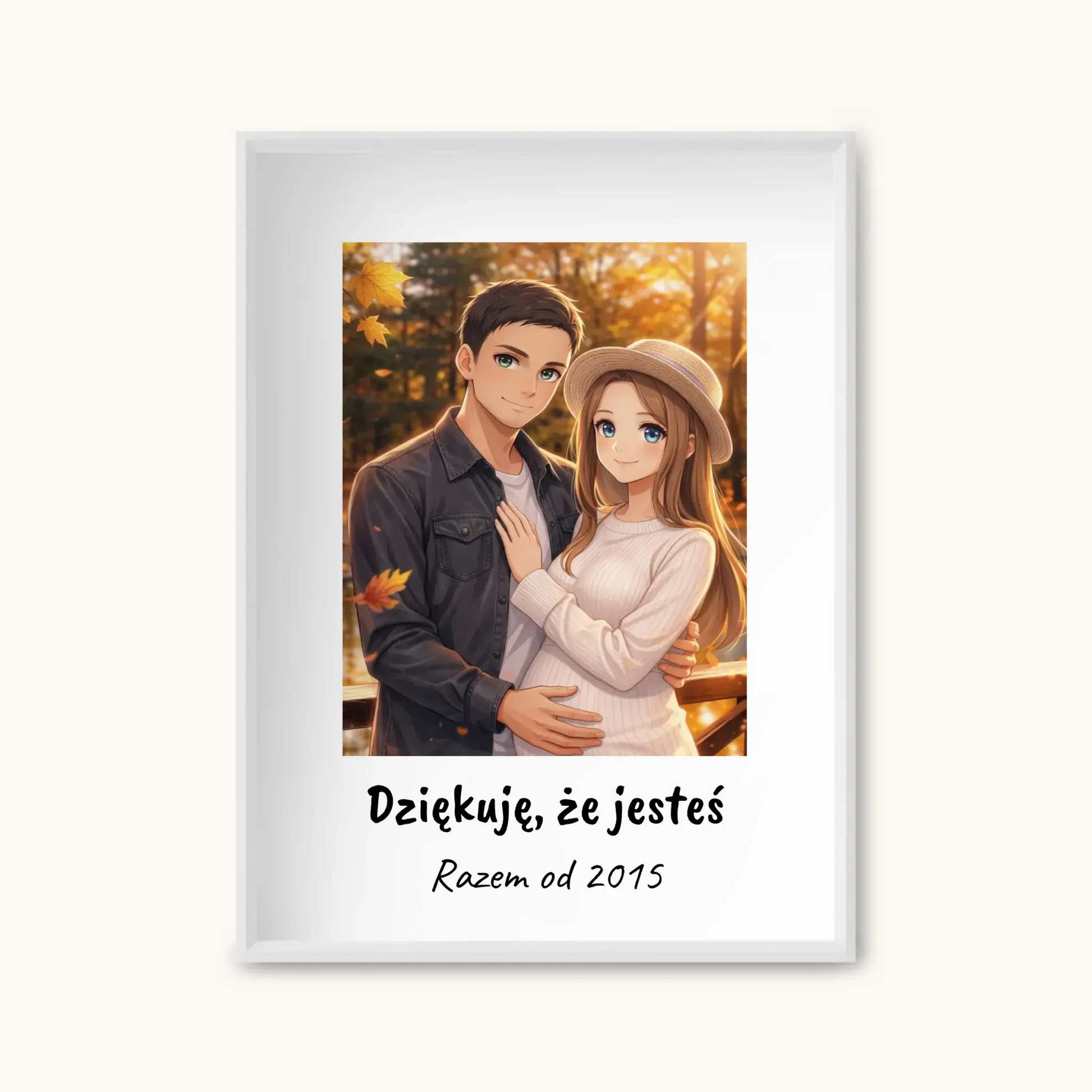 ANIME Z PODPISEM — personalizowany obraz AI ze zdjęcia w ramce, TaPanda.pl (zdjęcie 7)