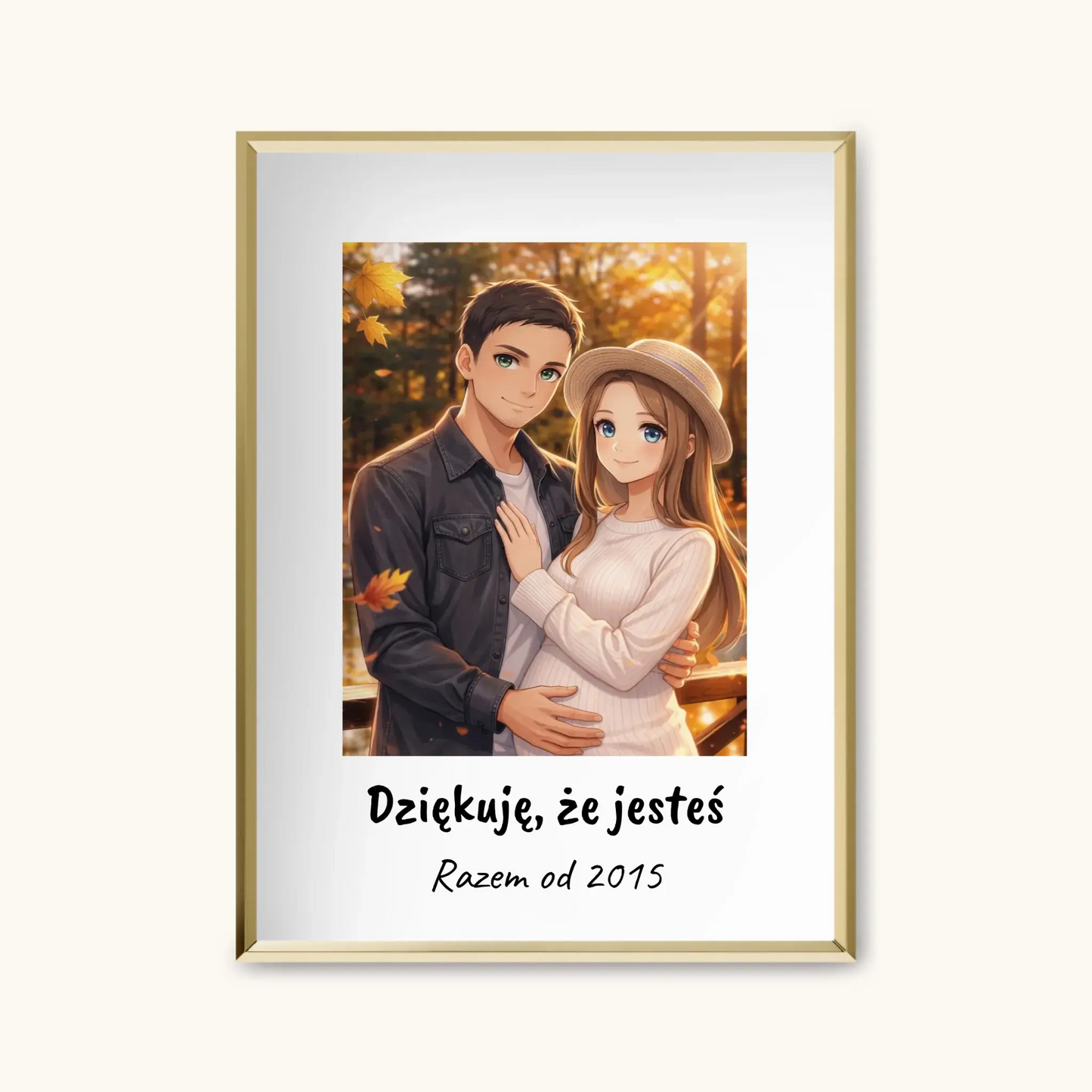 ANIME Z PODPISEM — personalizowany obraz AI ze zdjęcia w ramce, TaPanda.pl (zdjęcie 8)