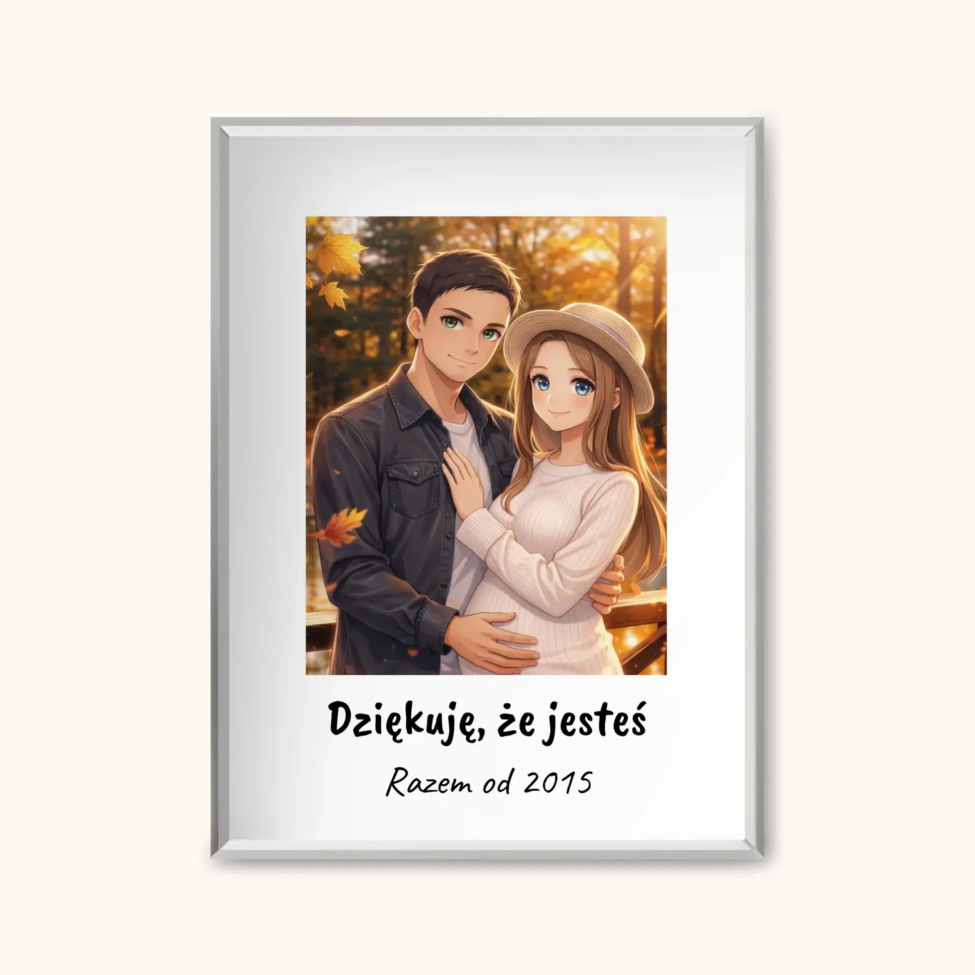 ANIME Z PODPISEM — personalizowany obraz AI ze zdjęcia w ramce, TaPanda.pl (zdjęcie 9)