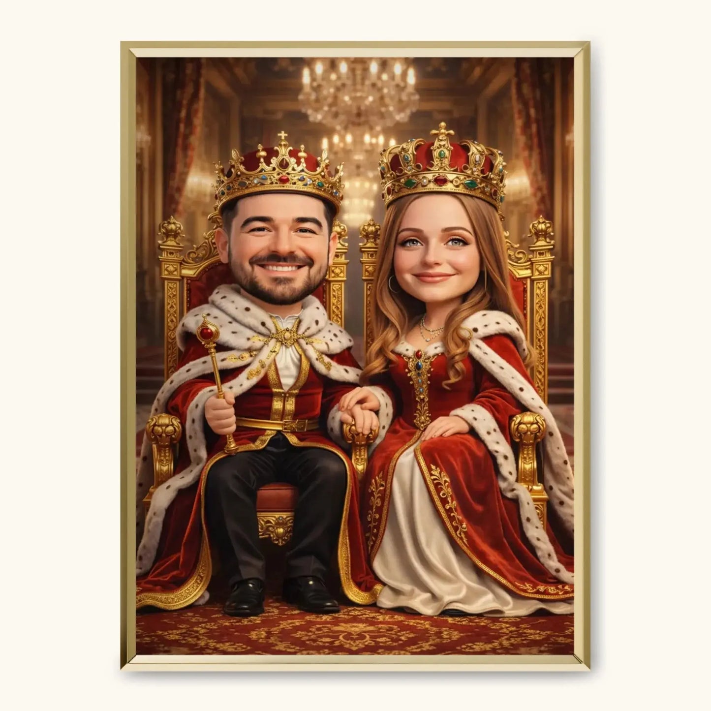 TAPANDA.PL RAMKA A3 GŁOWNE ZDJĘCIE ZŁOTA CIENKA RAMKA