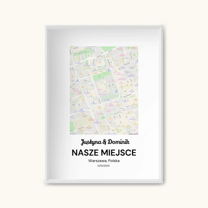 MAPA MIASTA — personalizowany obraz AI ze zdjęcia w ramce, TaPanda.pl (zdjęcie 7)