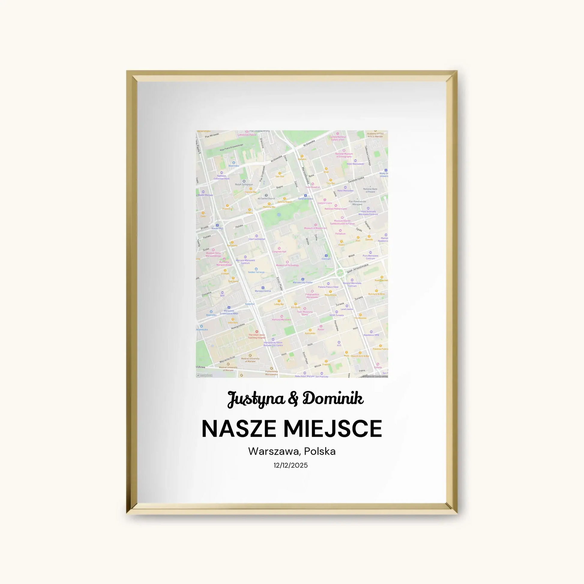 MAPA MIASTA — personalizowany obraz AI ze zdjęcia w ramce, TaPanda.pl (zdjęcie 8)