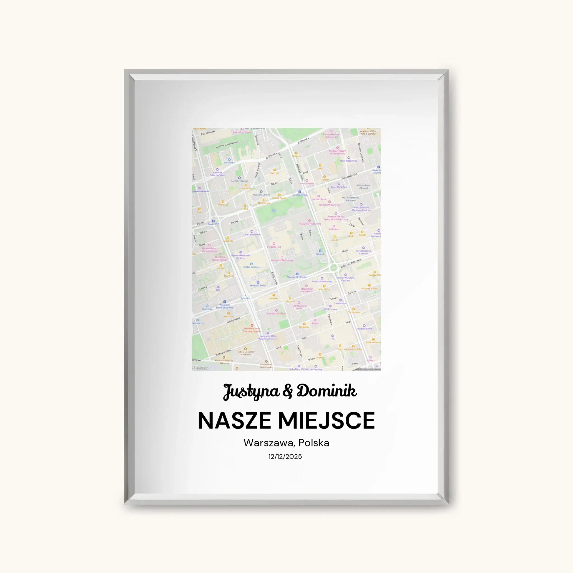 MAPA MIASTA — personalizowany obraz AI ze zdjęcia w ramce, TaPanda.pl (zdjęcie 9)