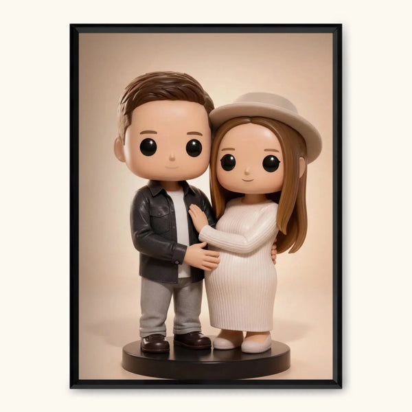 FIGURKA — personalizowany obraz AI ze zdjęcia w ramce, TaPanda.pl