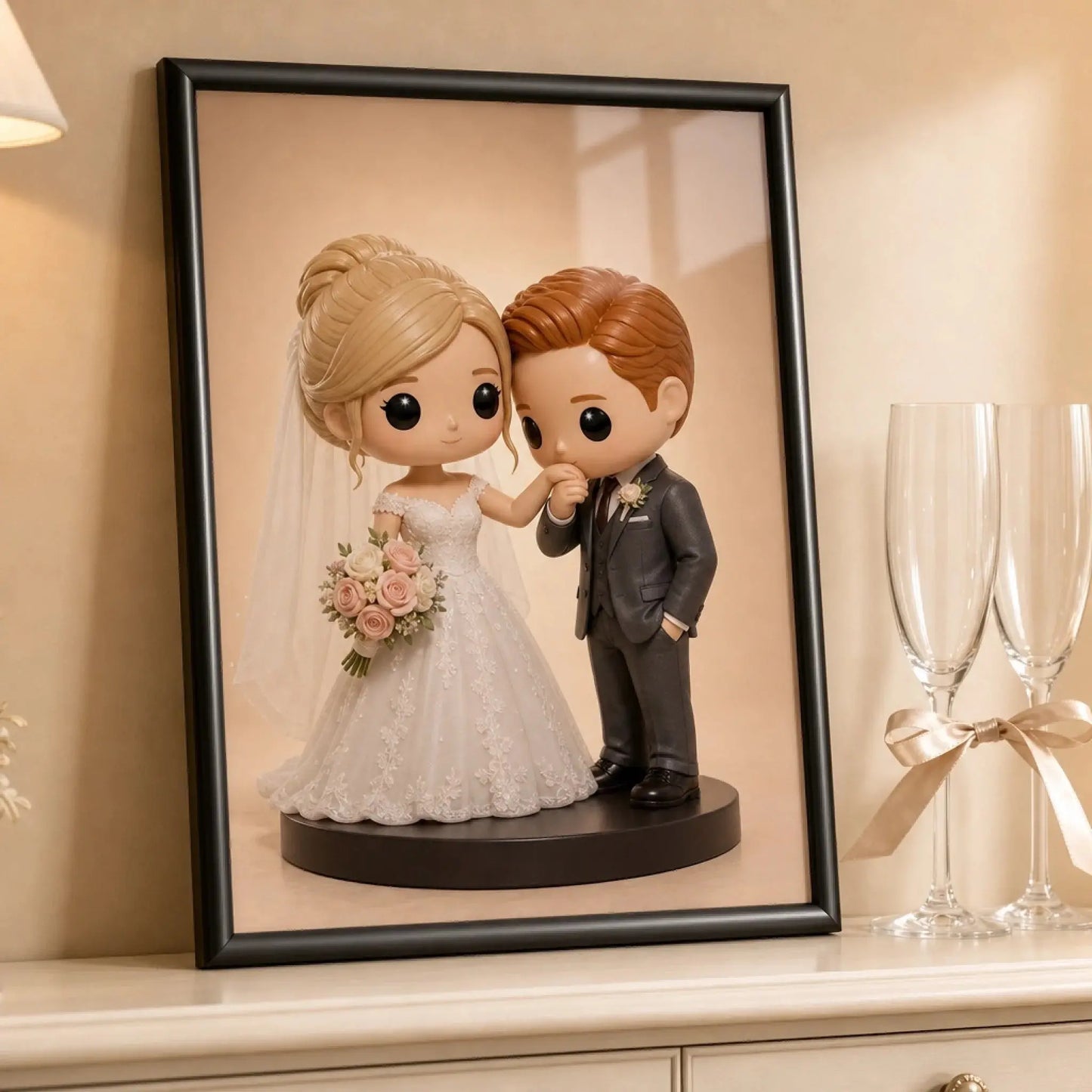 FIGURKA — personalizowany obraz AI ze zdjęcia w ramce, TaPanda.pl (zdjęcie 2)