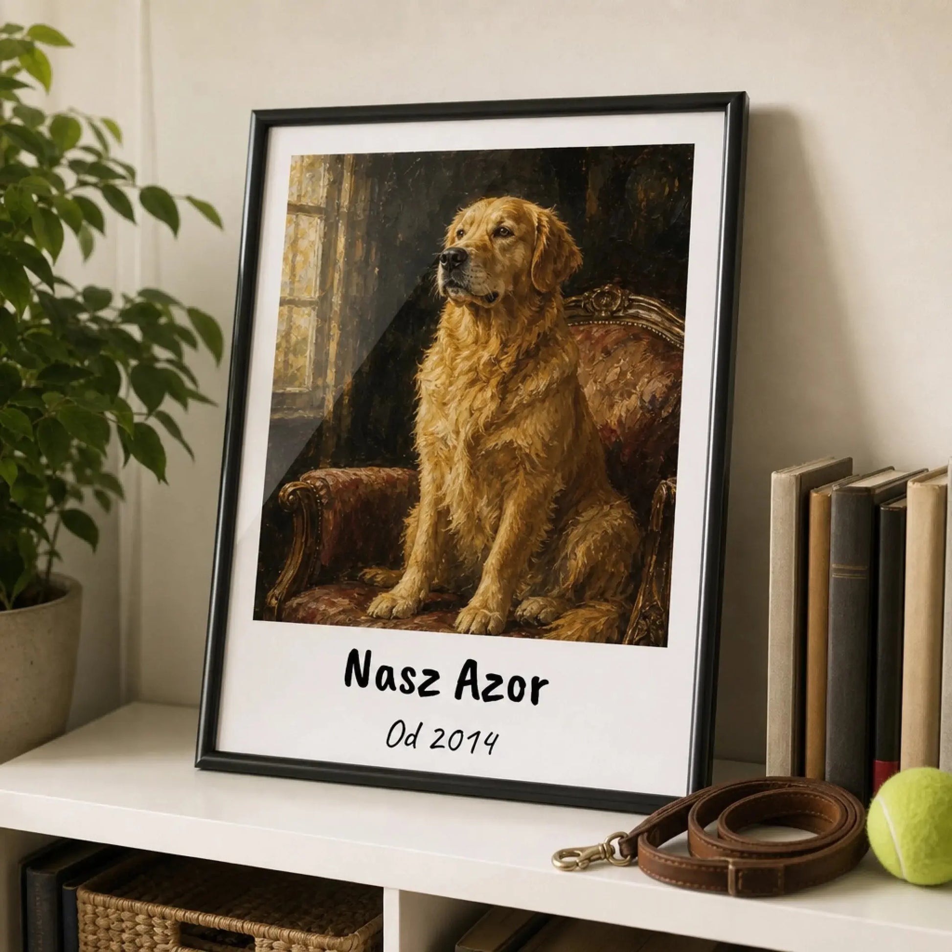 FARBA OLEJNA — personalizowany obraz AI ze zdjęcia w ramce, TaPanda.pl (aranżacja)