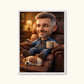 TAPANDA.PL RAMKA A4 GŁOWNE ZDJĘCIE BIAŁA CIENKA RAMKA