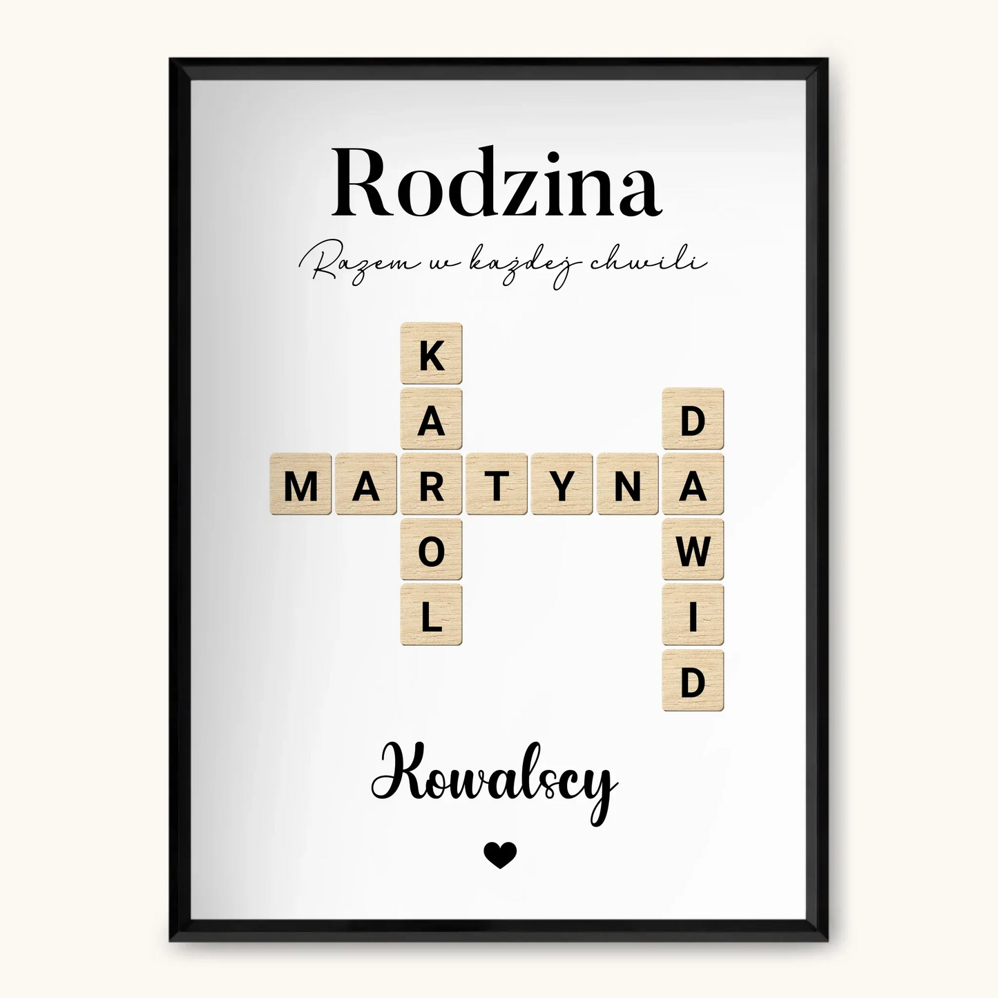 TAPANDA.PL RAMKA A3 GŁOWNE ZDJĘCIE CZARNA CIENKA RAMKA