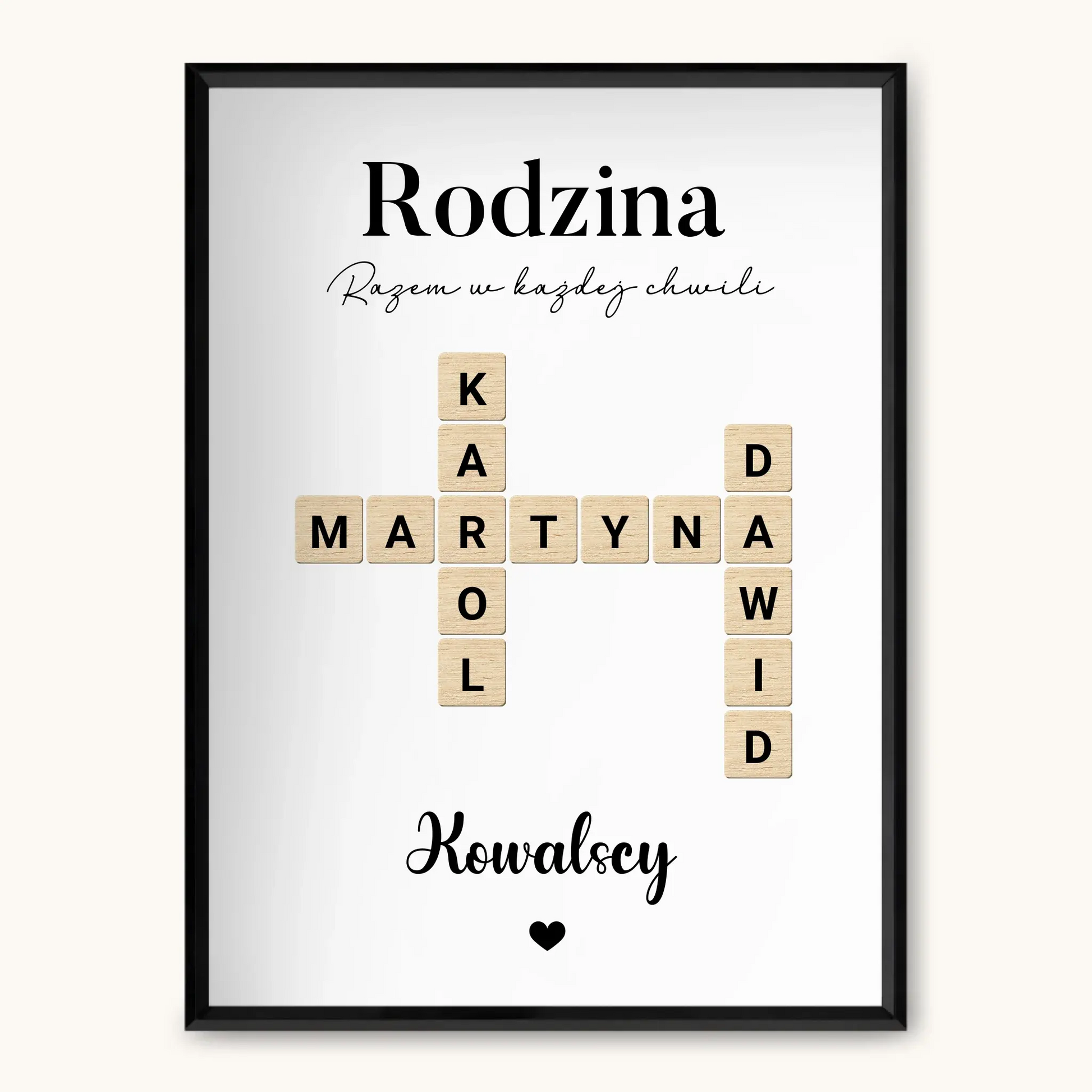 TAPANDA.PL RAMKA A3 GŁOWNE ZDJĘCIE CZARNA CIENKA RAMKA