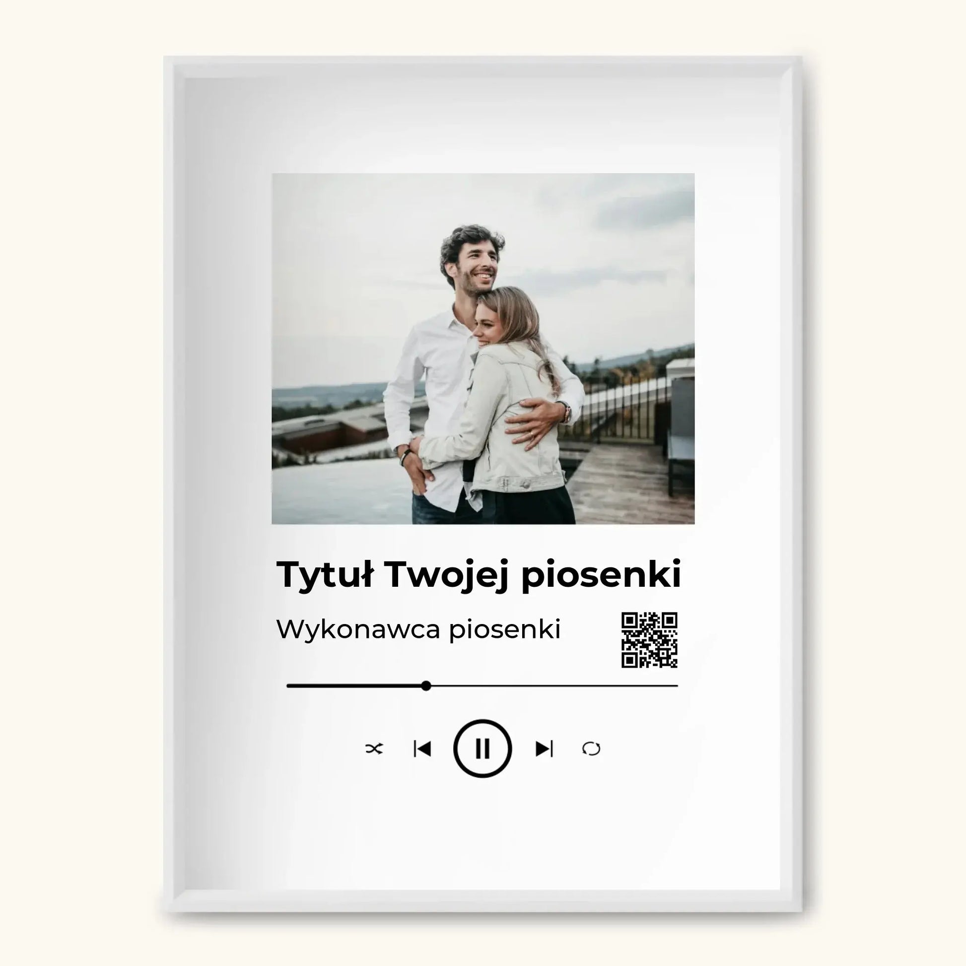 TAPANDA.PL RAMKA A3 GŁOWNE ZDJĘCIE BIAŁA CIENKA RAMKA
