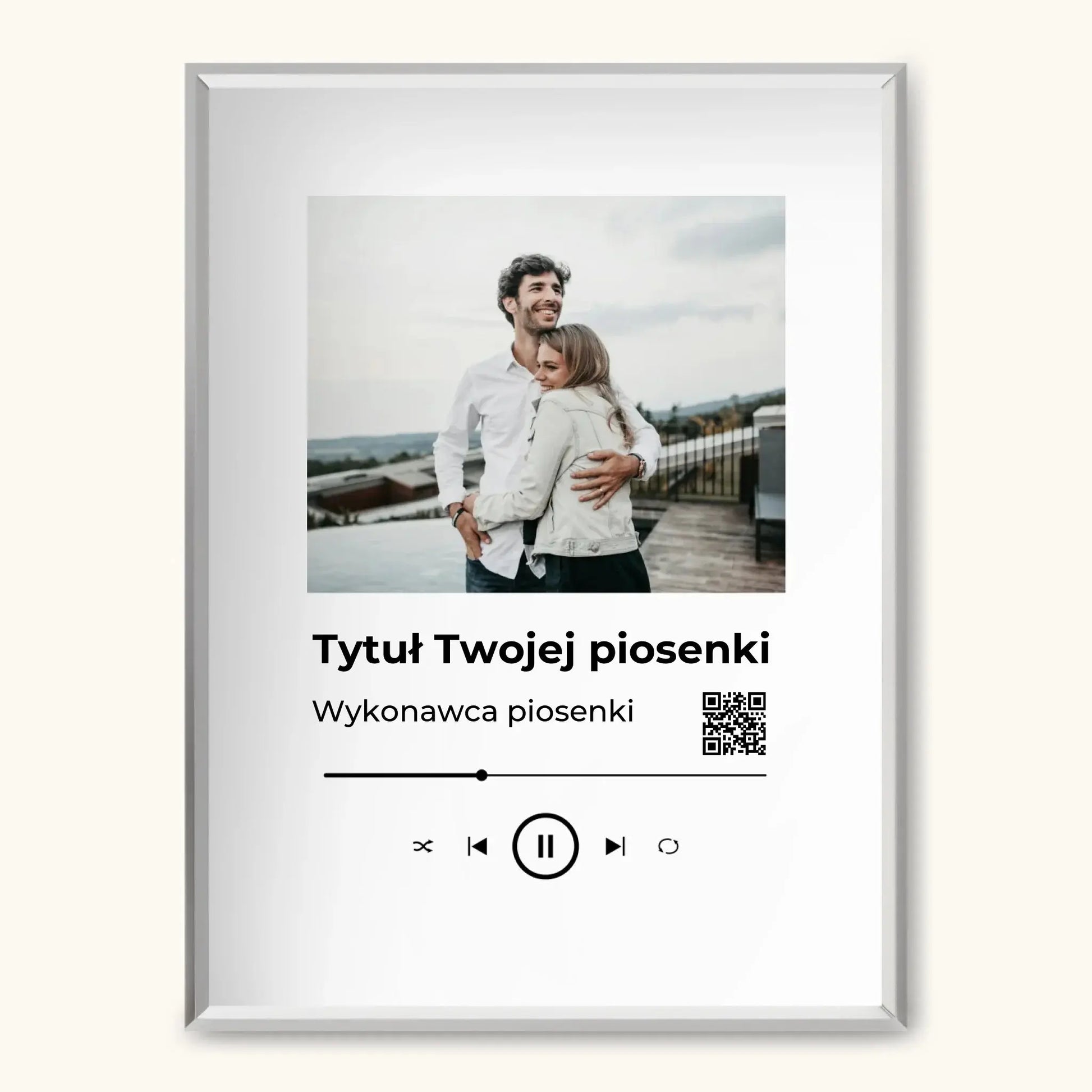 TAPANDA.PL RAMKA A3 GŁOWNE ZDJĘCIE SREBRNA CIENKA RAMKA