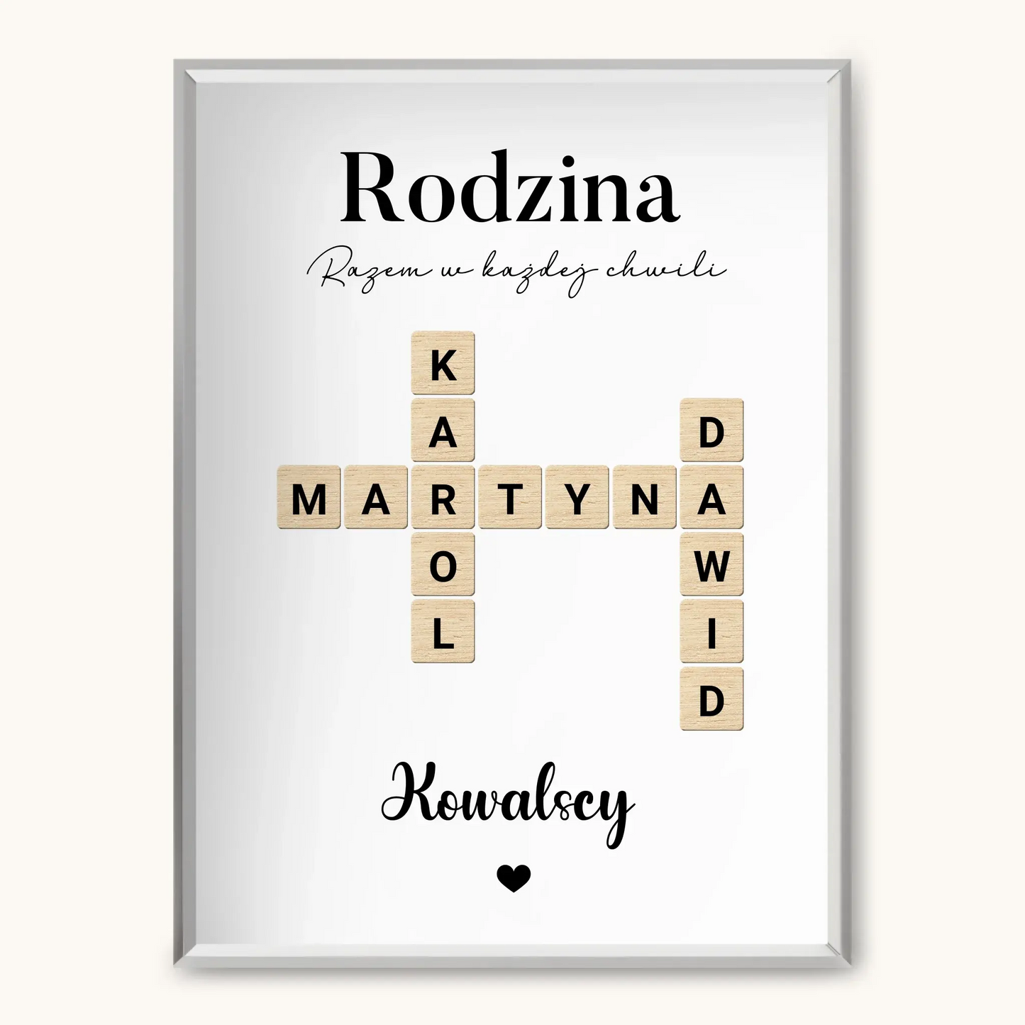 TAPANDA.PL RAMKA A3 GŁOWNE ZDJĘCIE SREBRNA CIENKA RAMKA