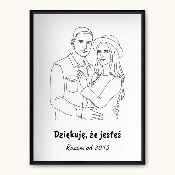 TAPANDA.PL RAMKA A3 GŁOWNE ZDJĘCIE CZARNA CIENKA RAMKA