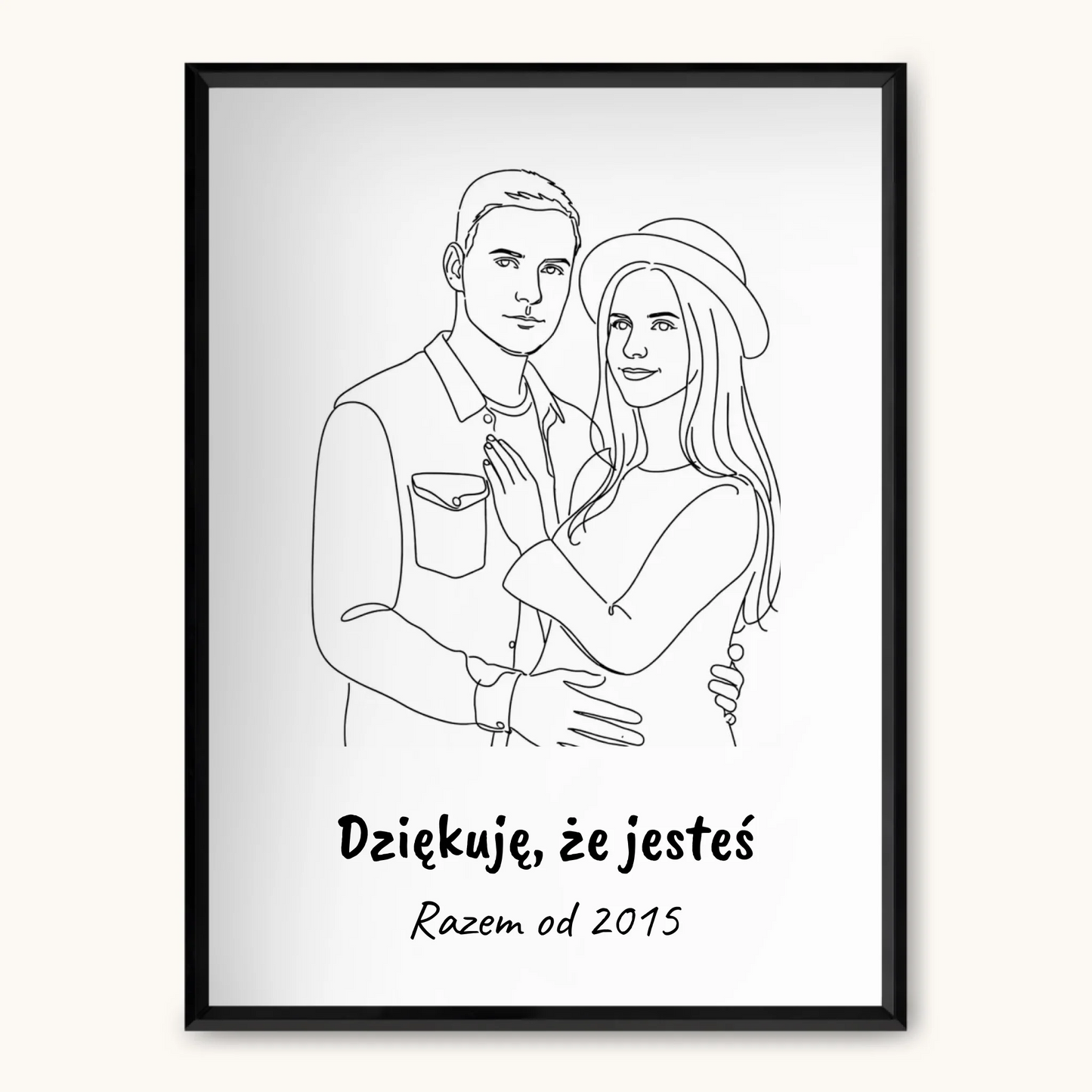 TAPANDA.PL RAMKA A3 GŁOWNE ZDJĘCIE CZARNA CIENKA RAMKA