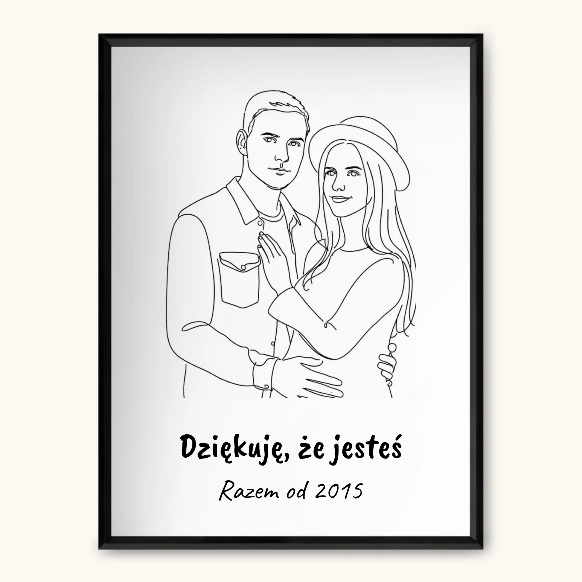 TAPANDA.PL RAMKA A3 GŁOWNE ZDJĘCIE CZARNA CIENKA RAMKA