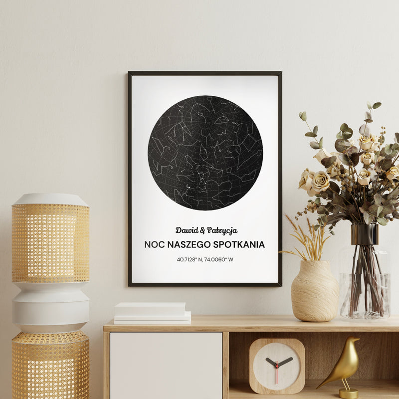 Osobista pamiątka z datą i miejscem