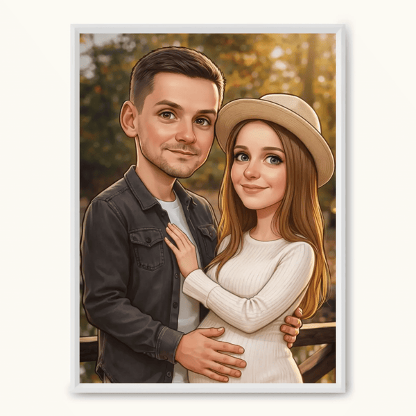 KARYKATURA Obraz AI z ramką - TaPanda.pl