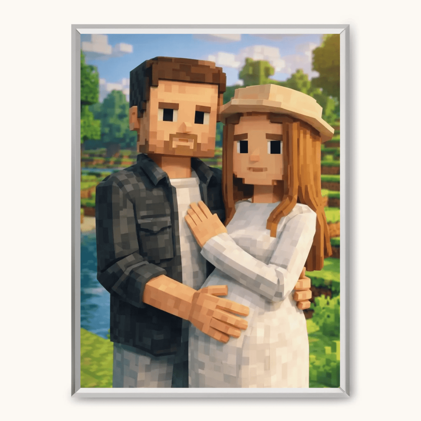 PIKSEL Obraz AI z ramką - TaPanda.pl