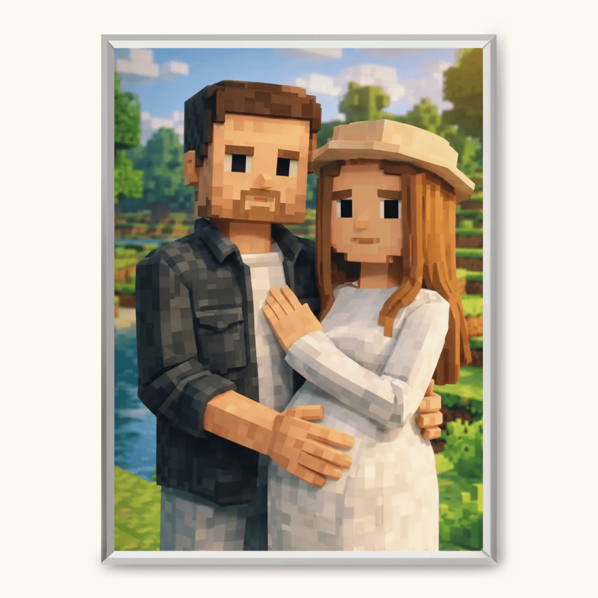 PIKSEL Obraz AI z ramką - TaPanda.pl