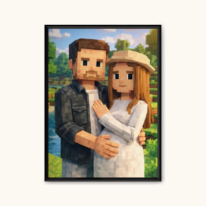 PIKSEL Obraz AI z ramką - TaPanda.pl