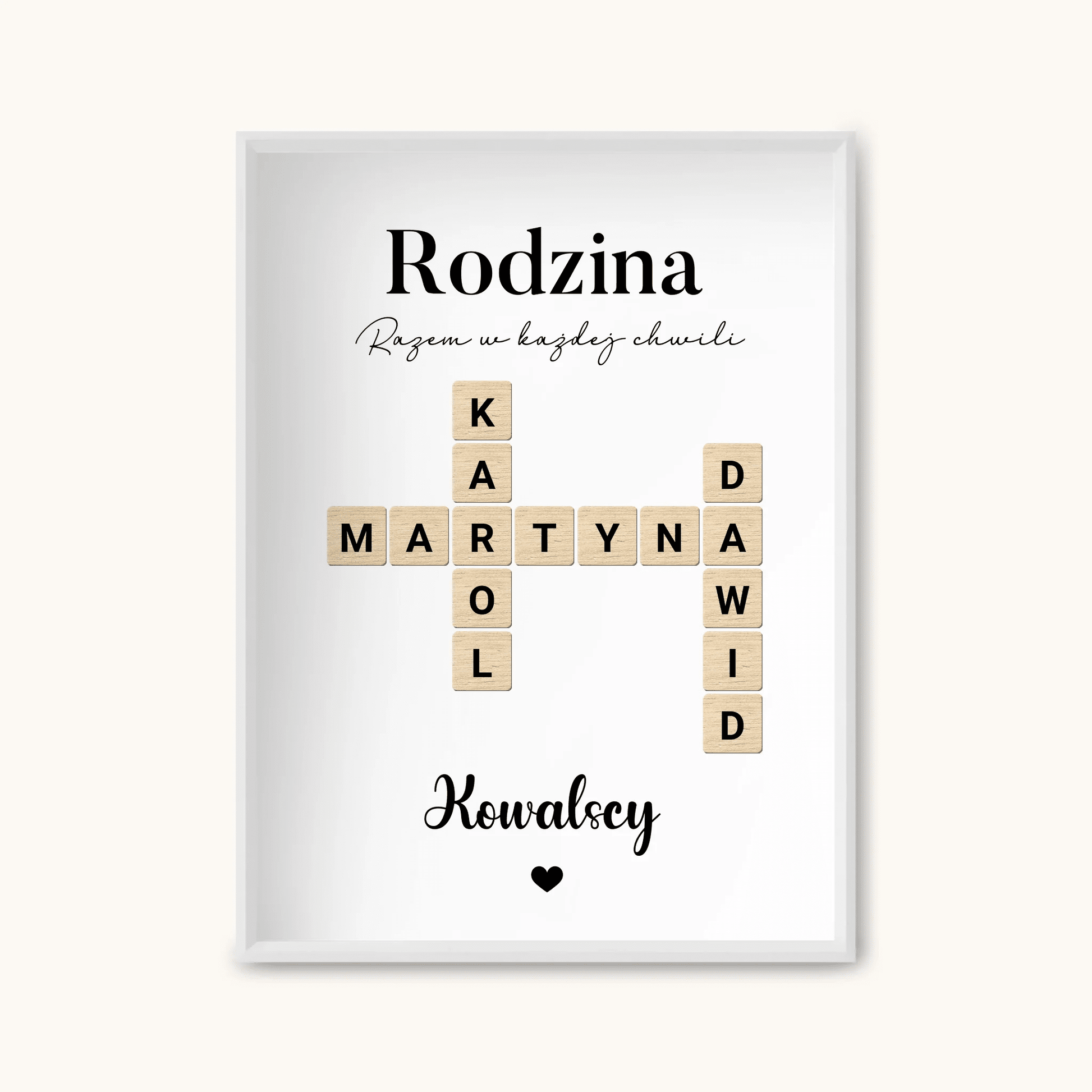 SCRABBLE Z IMIONAMI - TaPanda.pl