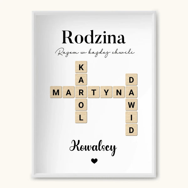 SCRABBLE Z IMIONAMI - TaPanda.pl